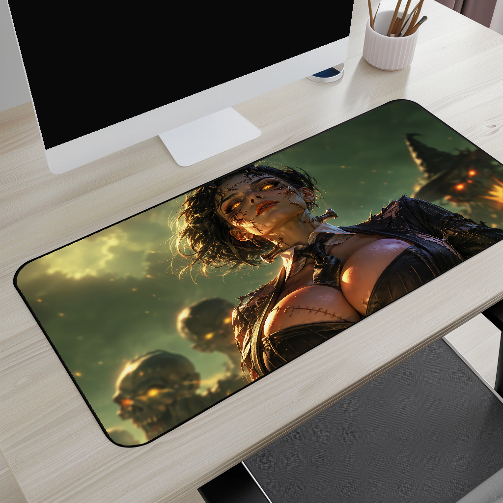 Mrs. Frankenstein Desk Mat