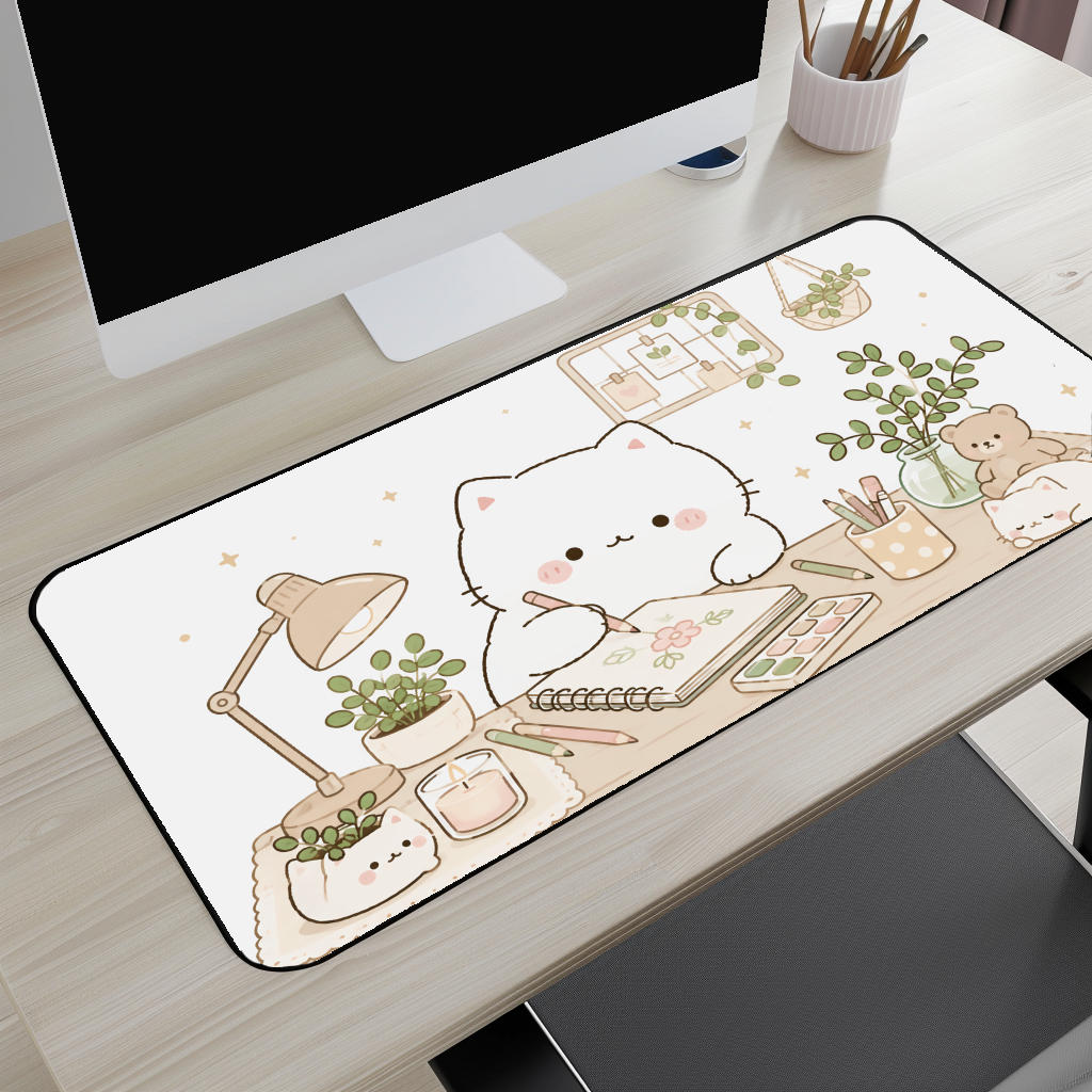 Cute Cat Desk Mat