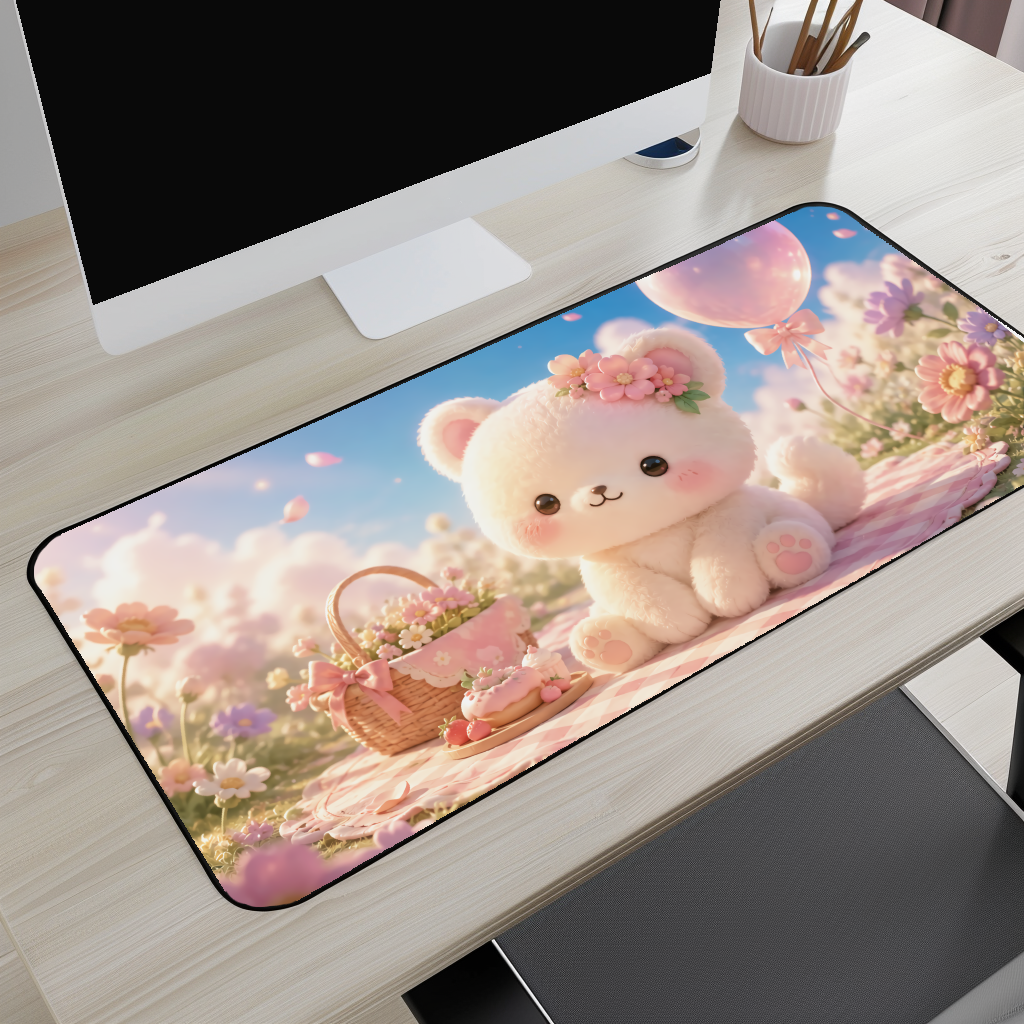 Cute Plush Puppy Desk Mat