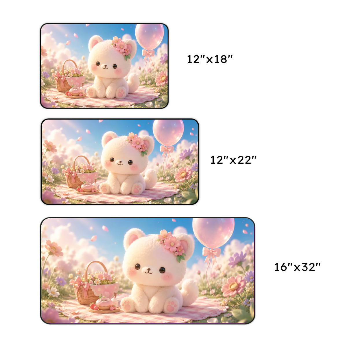 Cute Plush Puppy Desk Mat