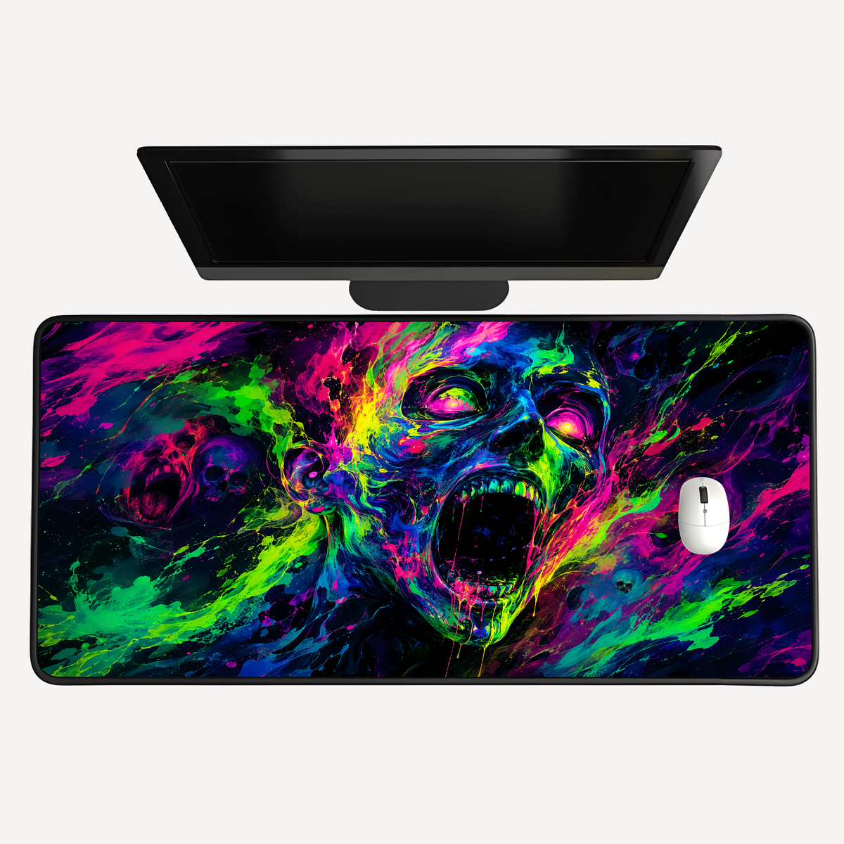 Neon Nightmare Desk Mat