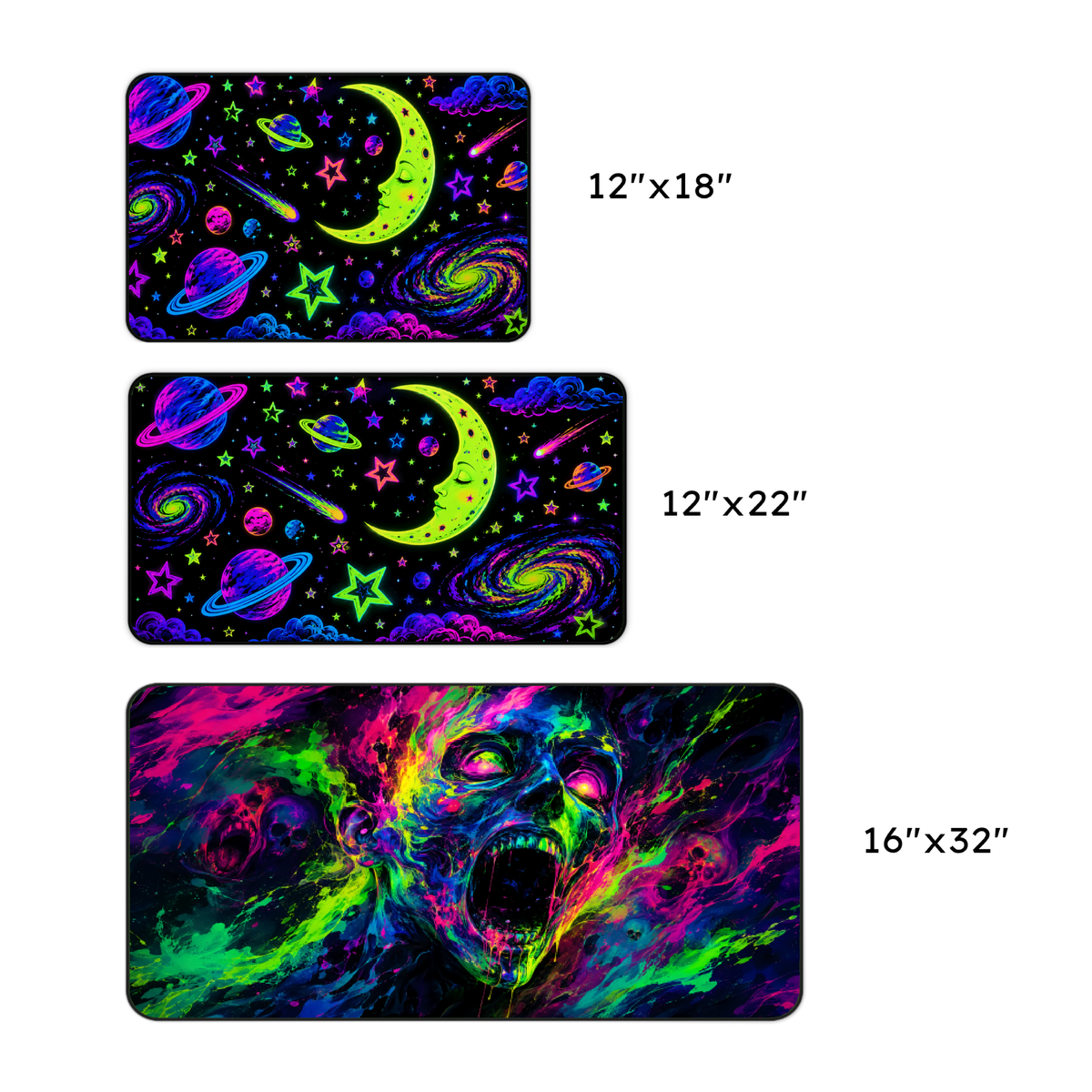 Neon Space Desk Mat