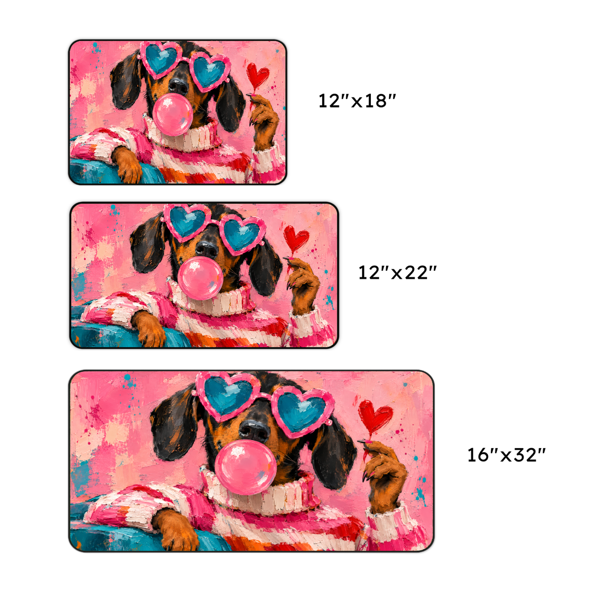 Sassy Dachshund Desk Mat