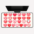 Valentine Hearts Desk Mat