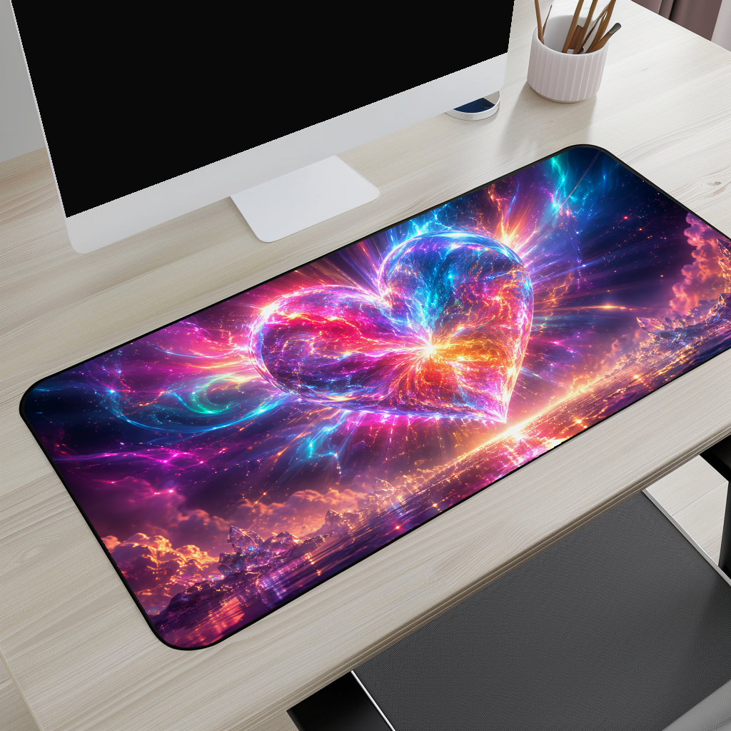 Cosmic Heart Desk Mat
