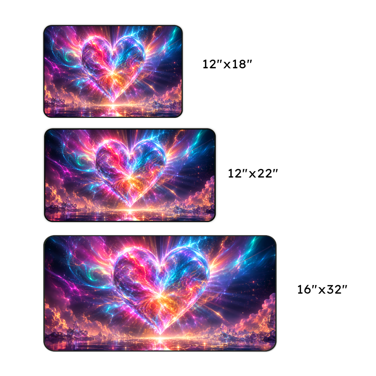 Cosmic Heart Desk Mat
