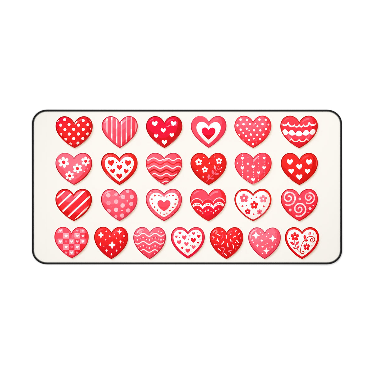 Valentine Hearts Desk Mat