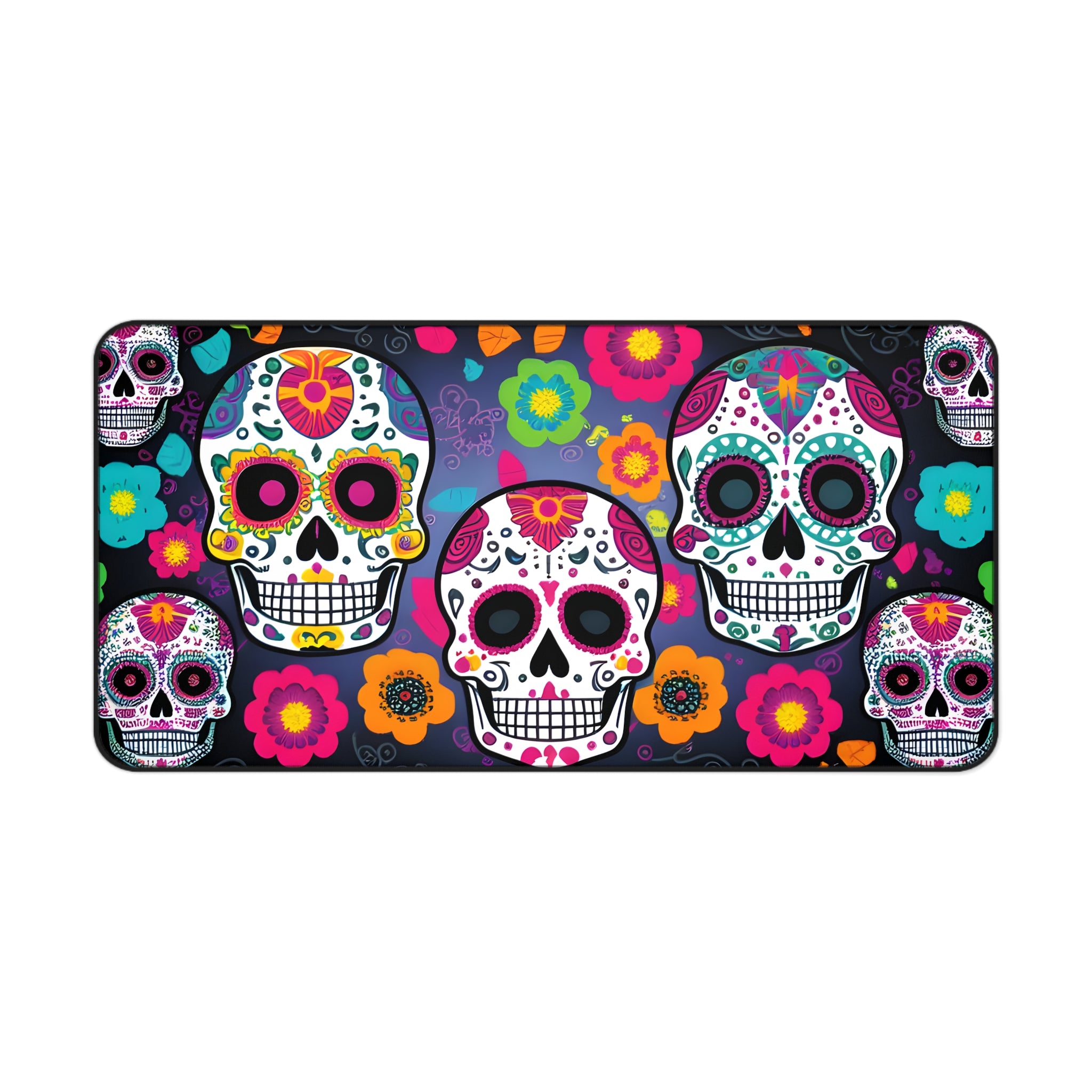 Sugar Skull Pattern Desk Mat