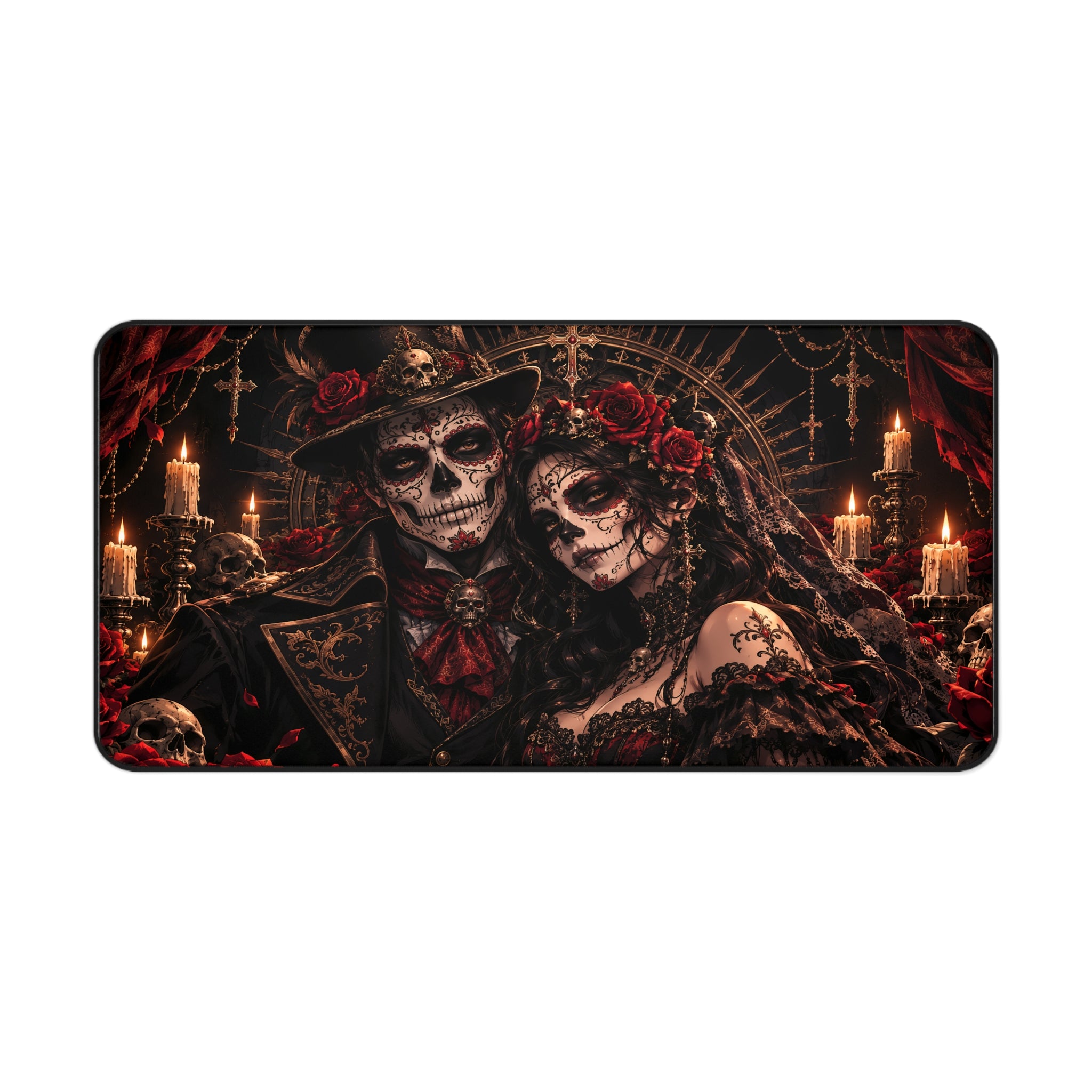 Day of the Dead Couple Desk Mat