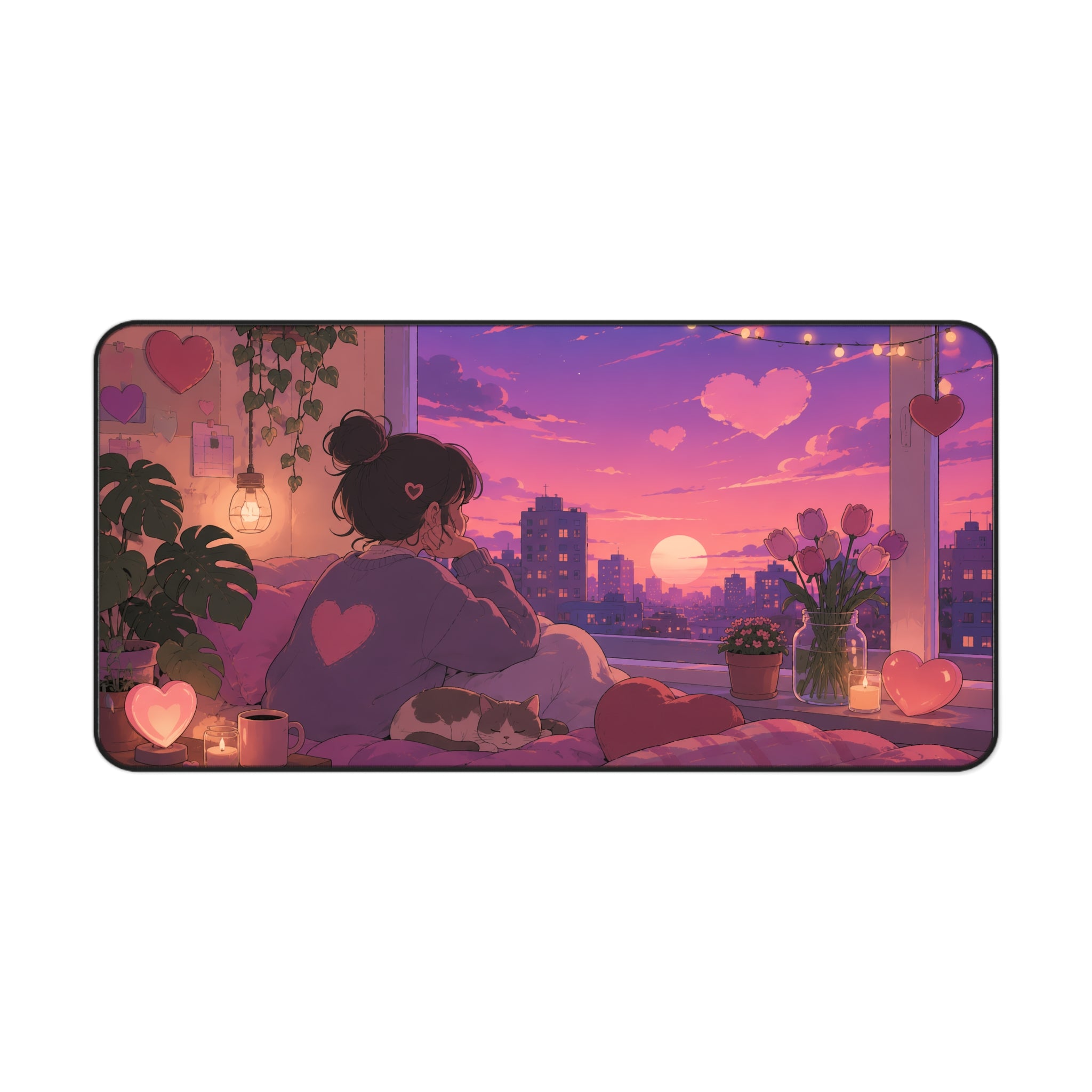 Lofi Love Desk Mat