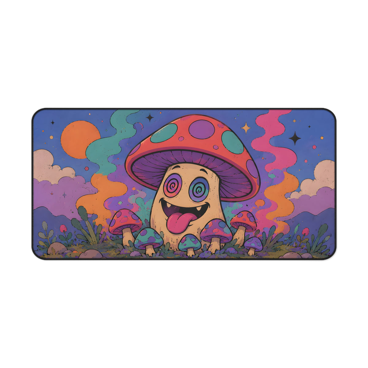 Psychedelic Mushroom Desk Mat