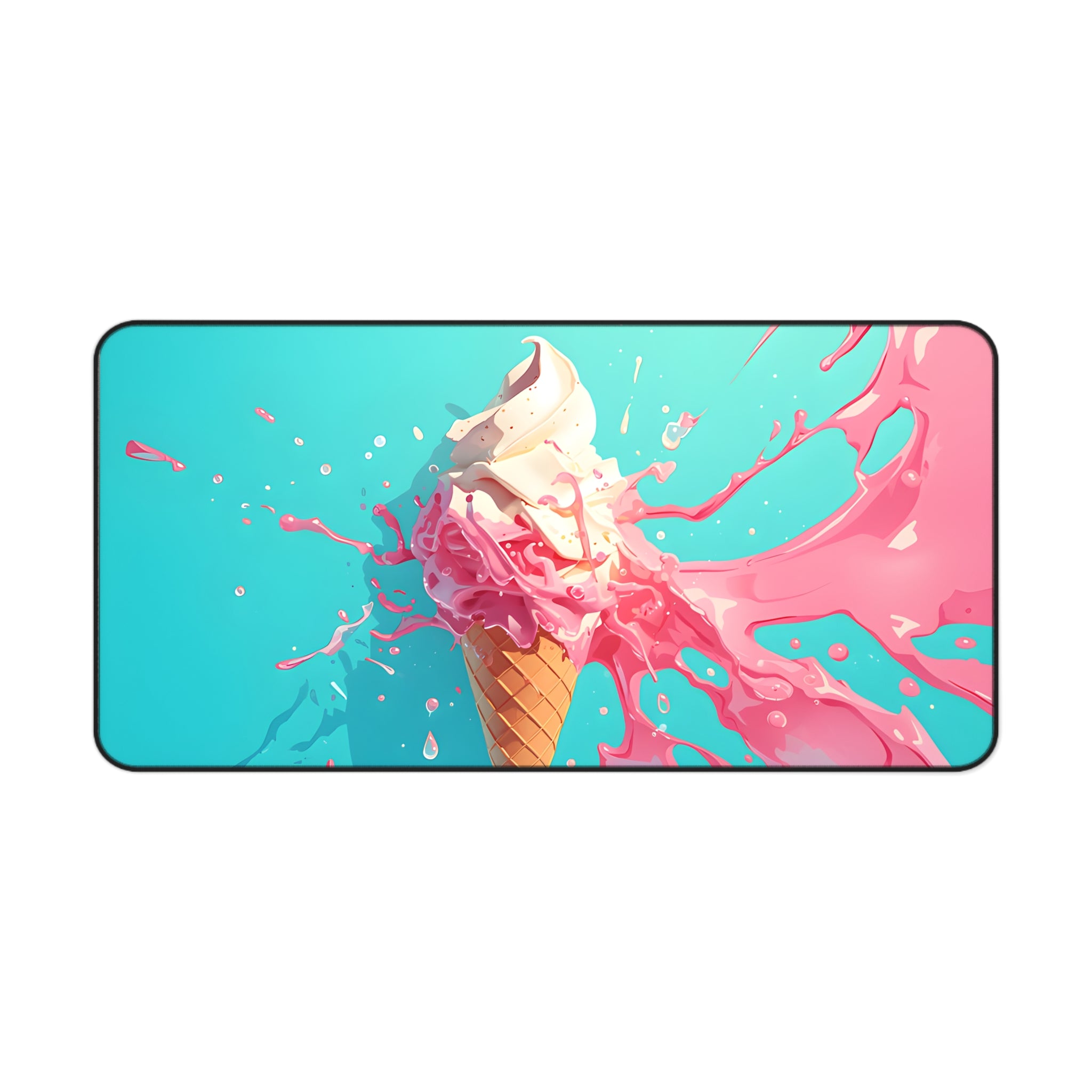 Ice Cream Splash Desk Mat