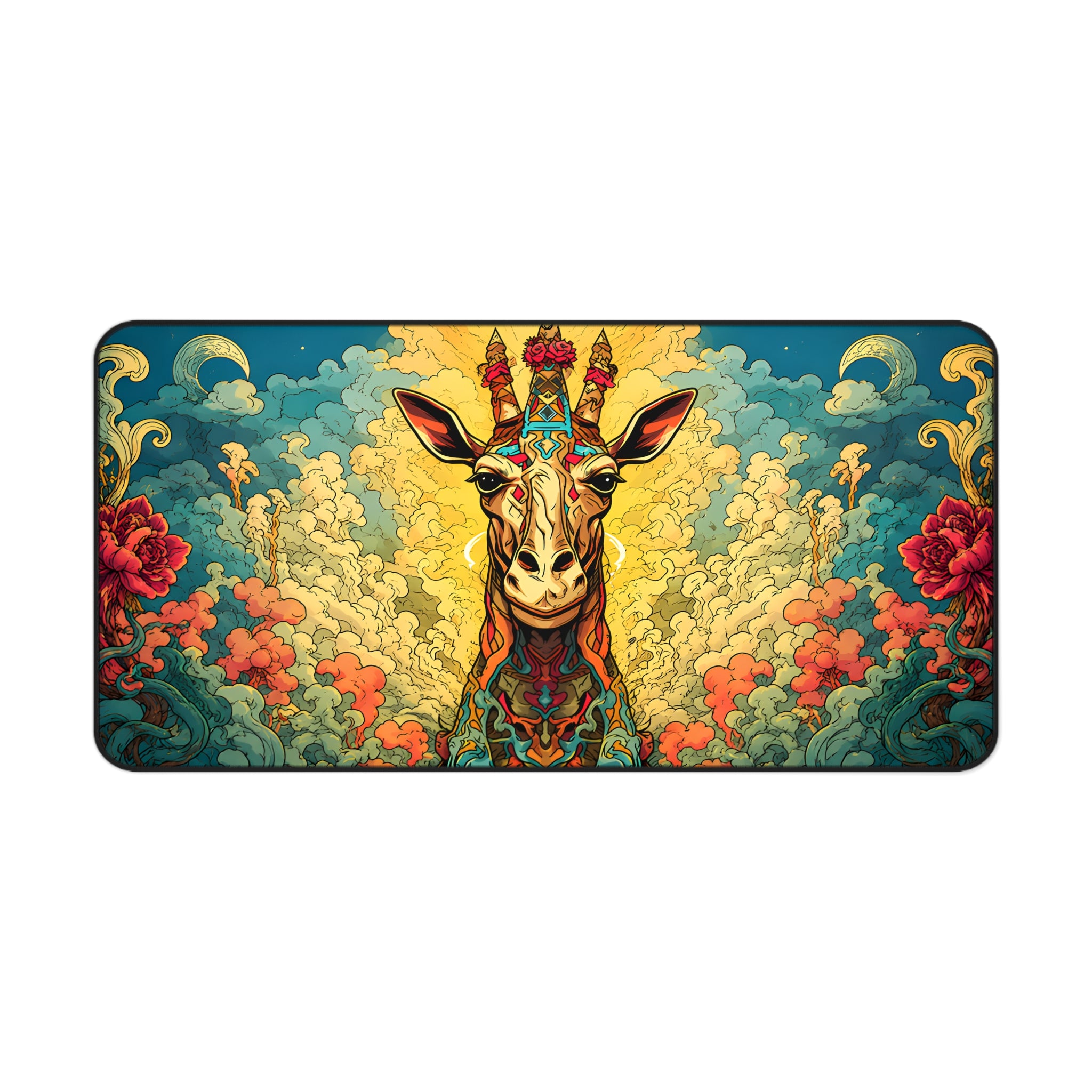Psychedelic Giraffe Desk Mat