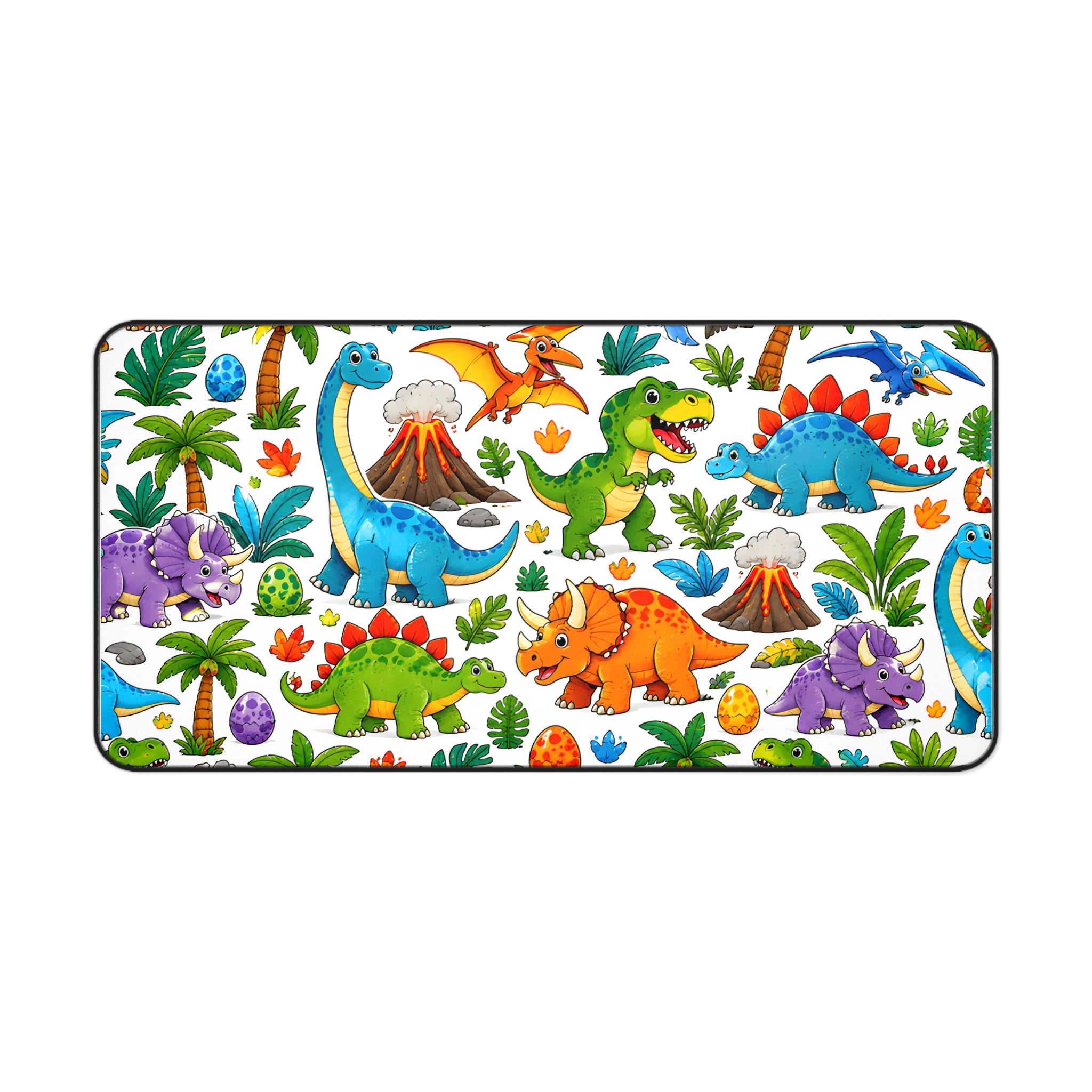 Cartoon Dinosaurs Desk Mat