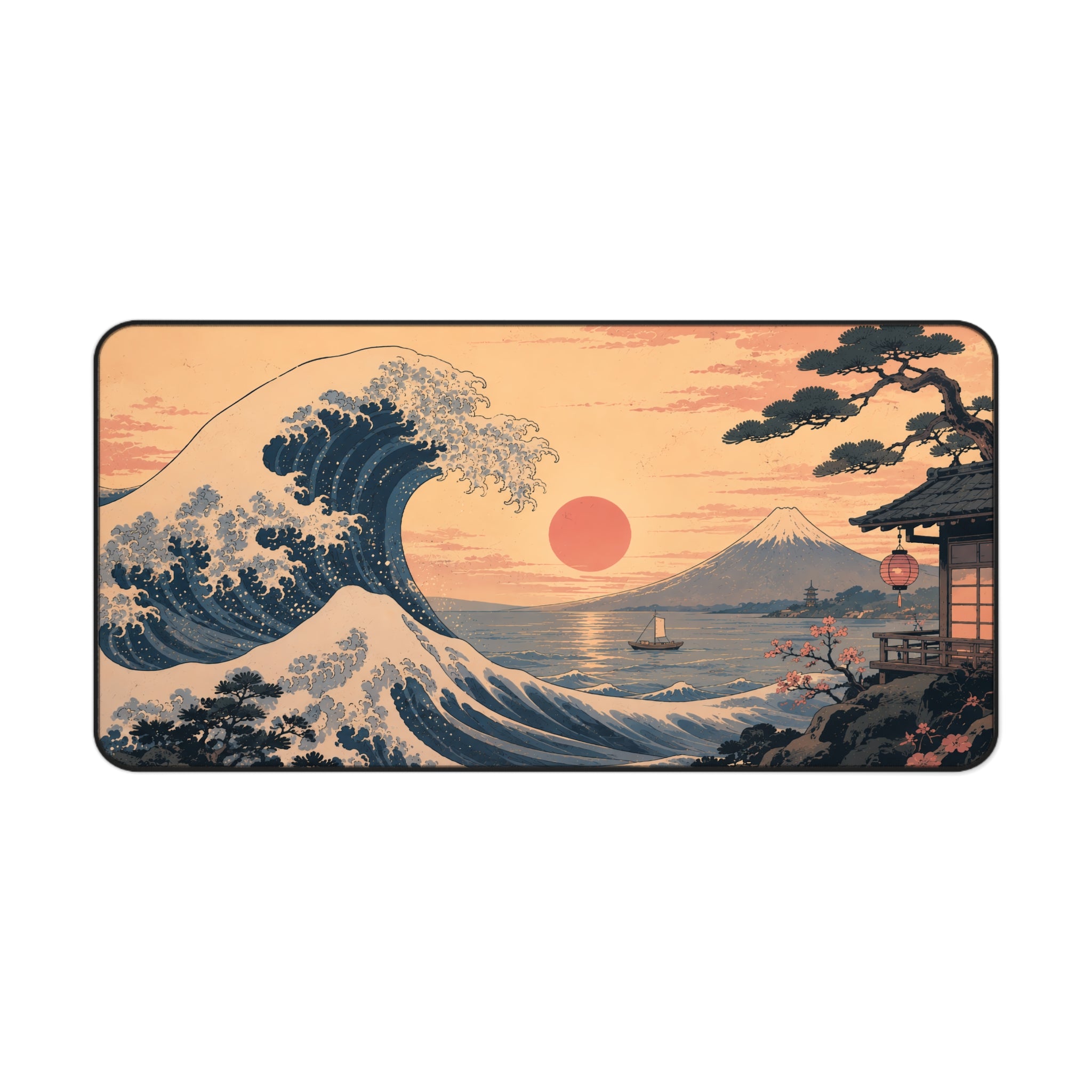 Sunset Wave Desk Mat