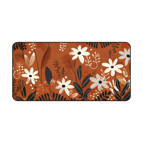 Autumn Daisy Floral Desk Mat