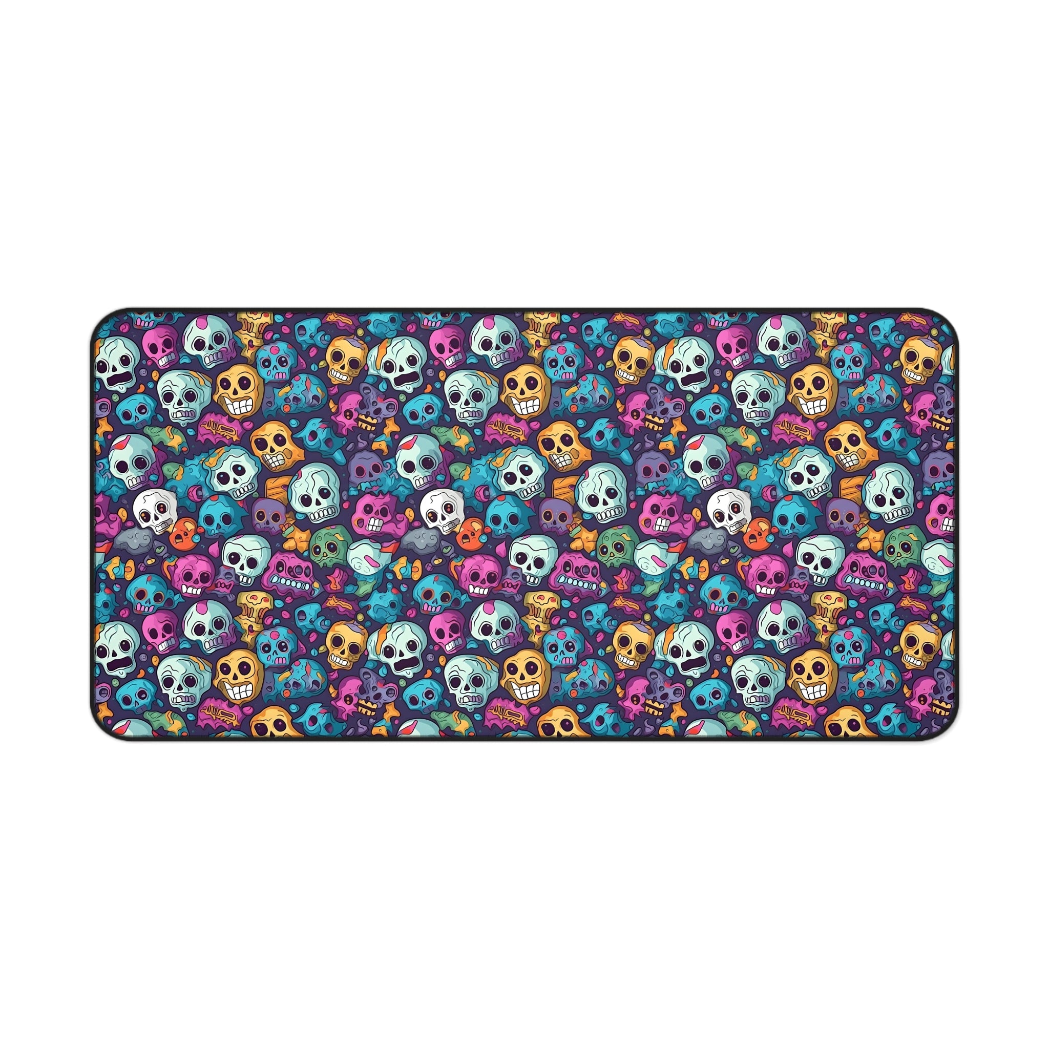 Colorful Skull Pattern Desk Mat