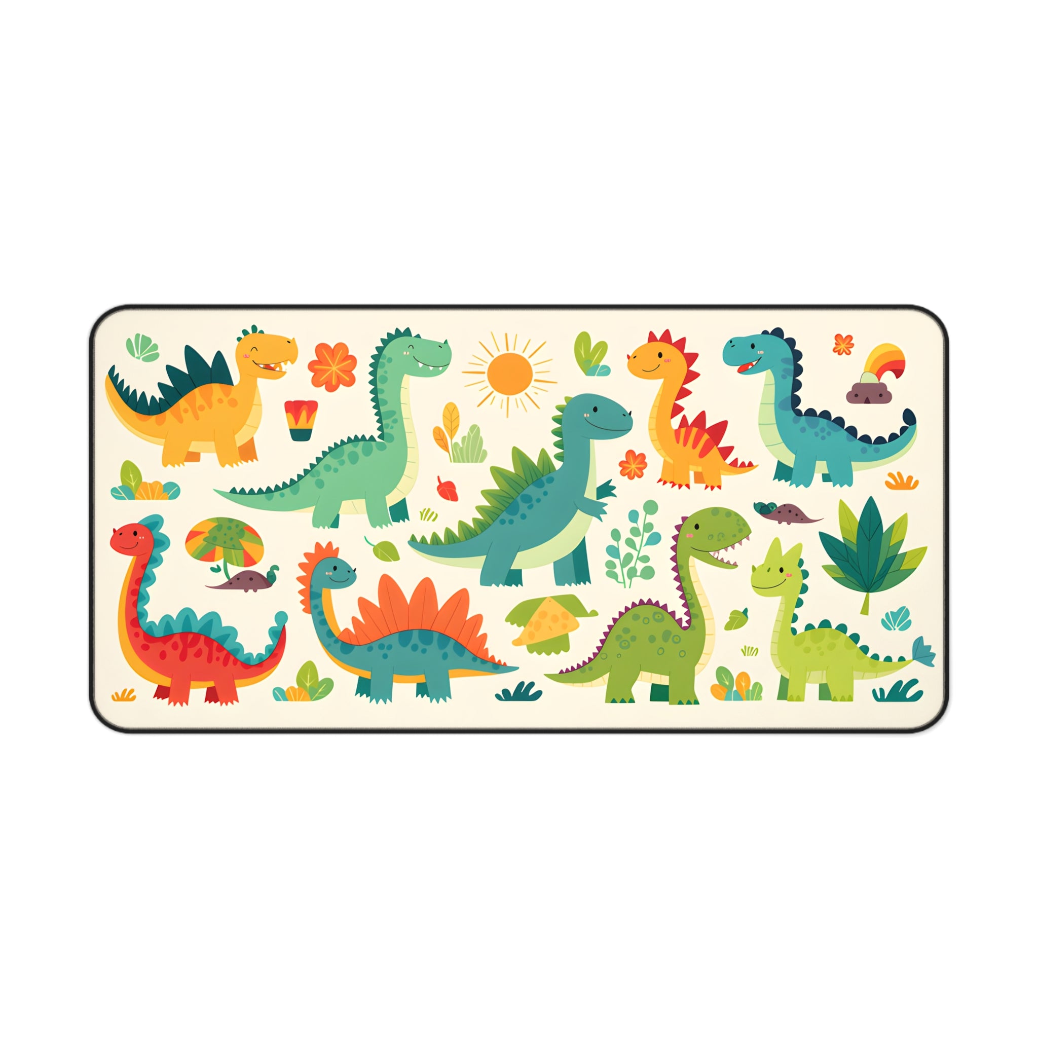 Cute Colorful Dino Desk Mat