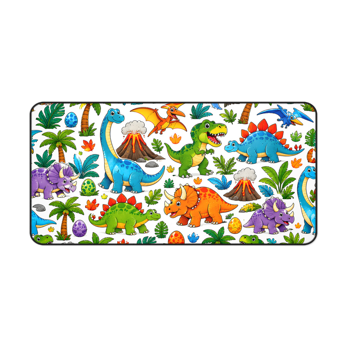 Cartoon Dinosaurs Desk Mat