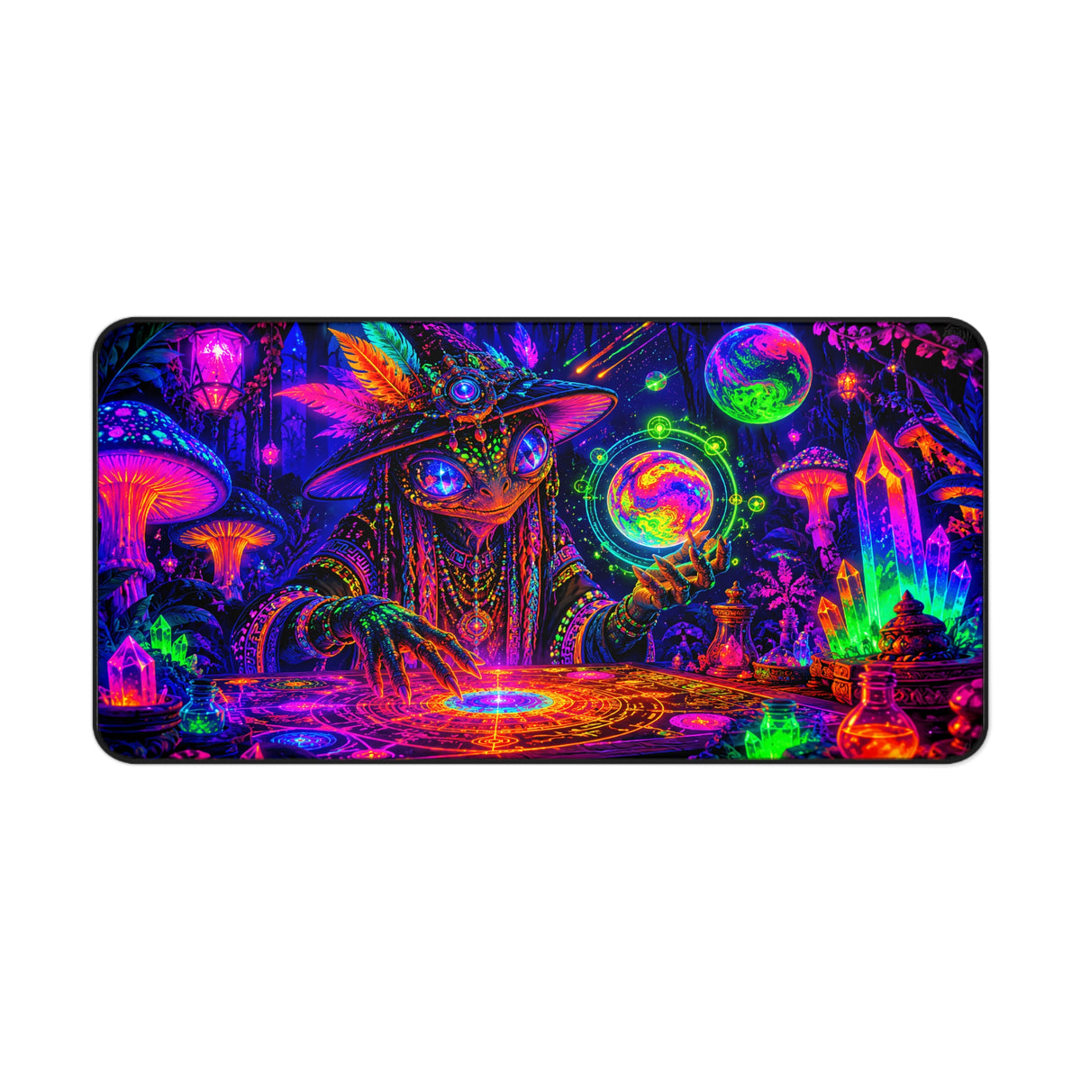 Psychedelic Wizard Desk Mat