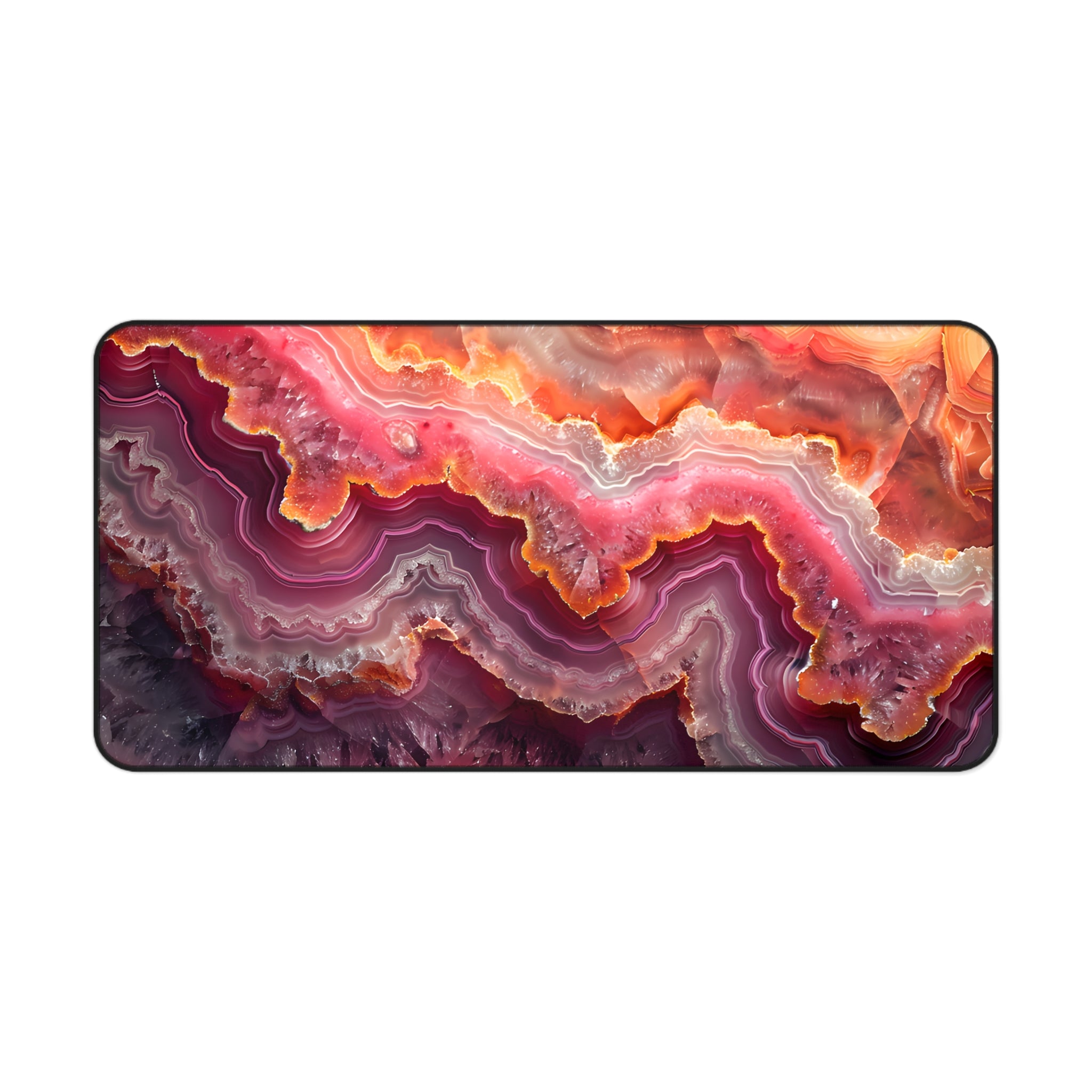 Pink Agate Desk Mat