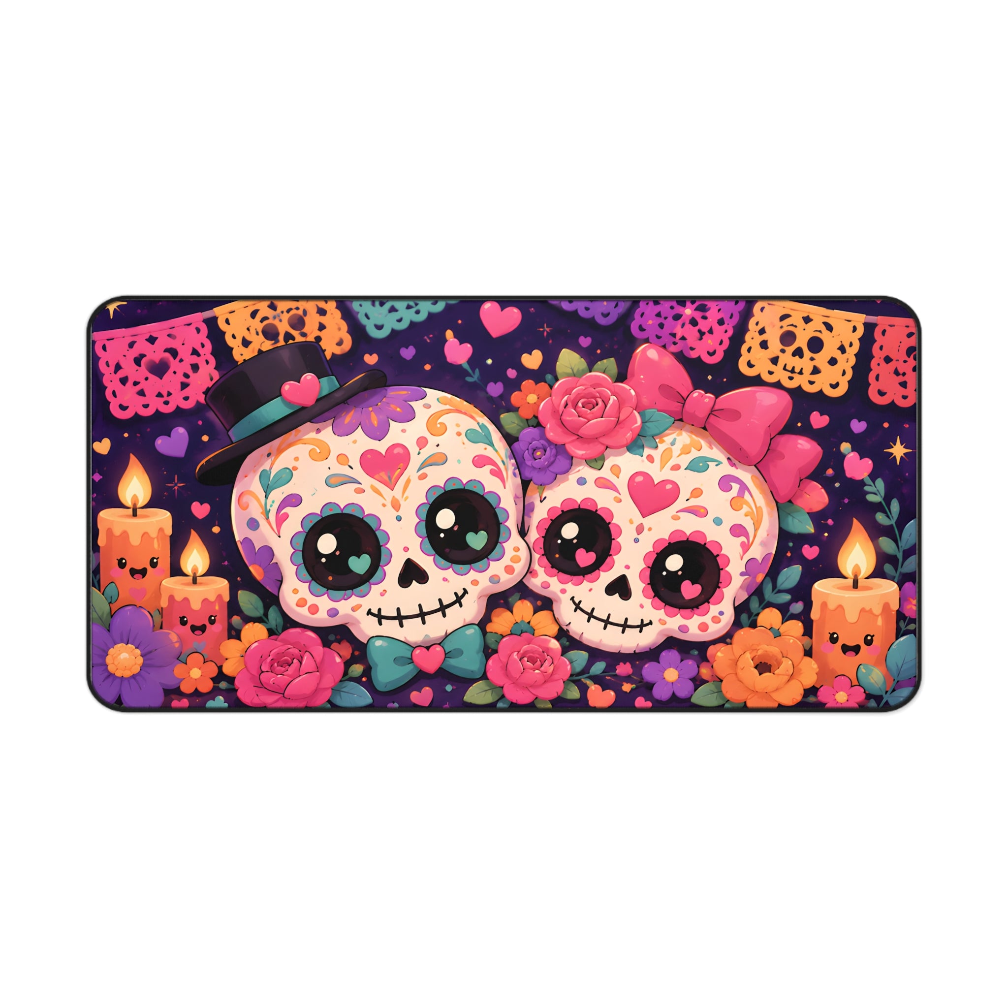 Sugar Skull Couple Desk Mat