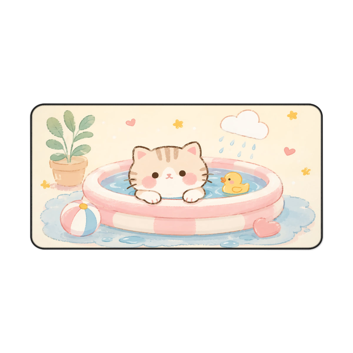 Cute Cat Pool Desk Mat