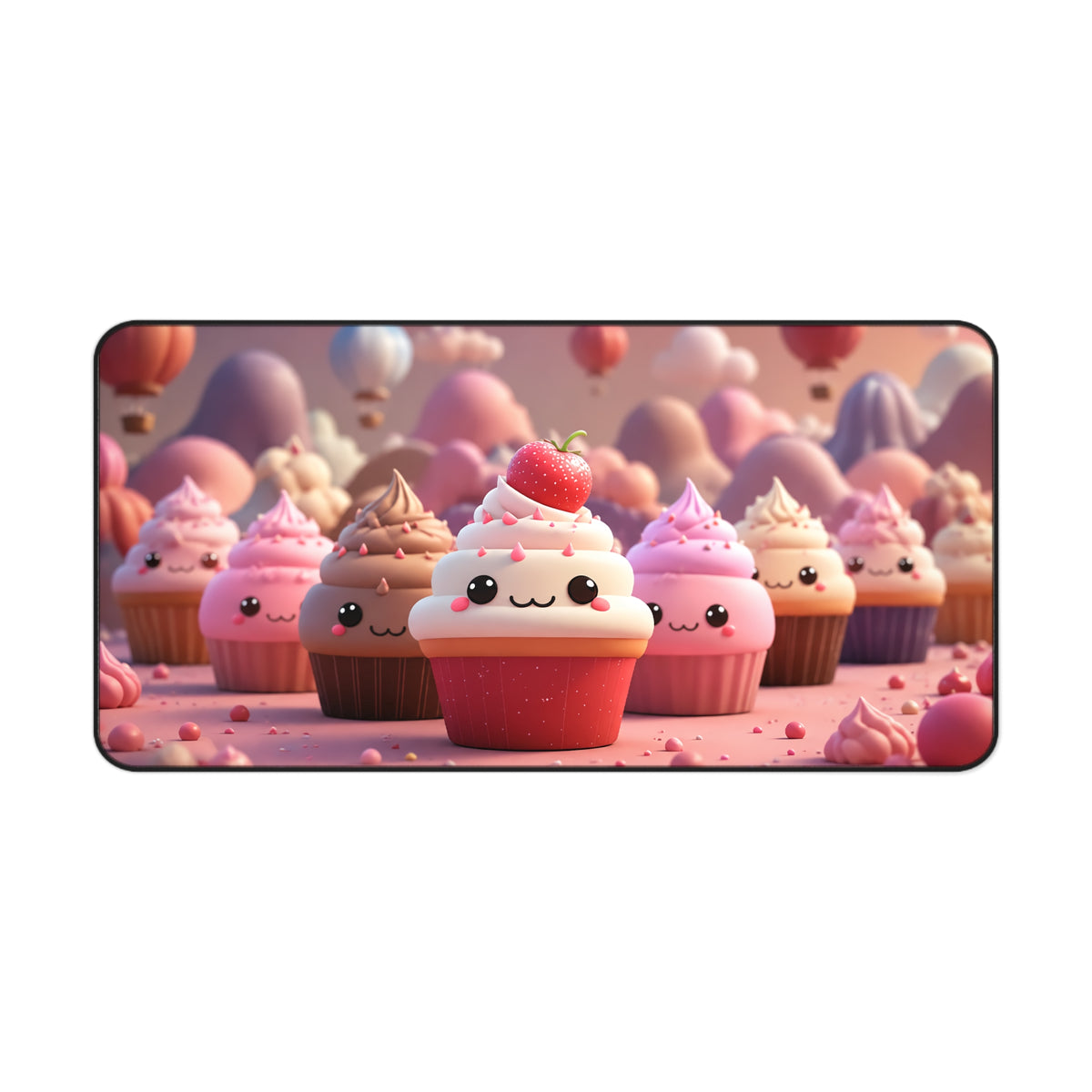 Cute Kawaii Cupcake Desk Mat