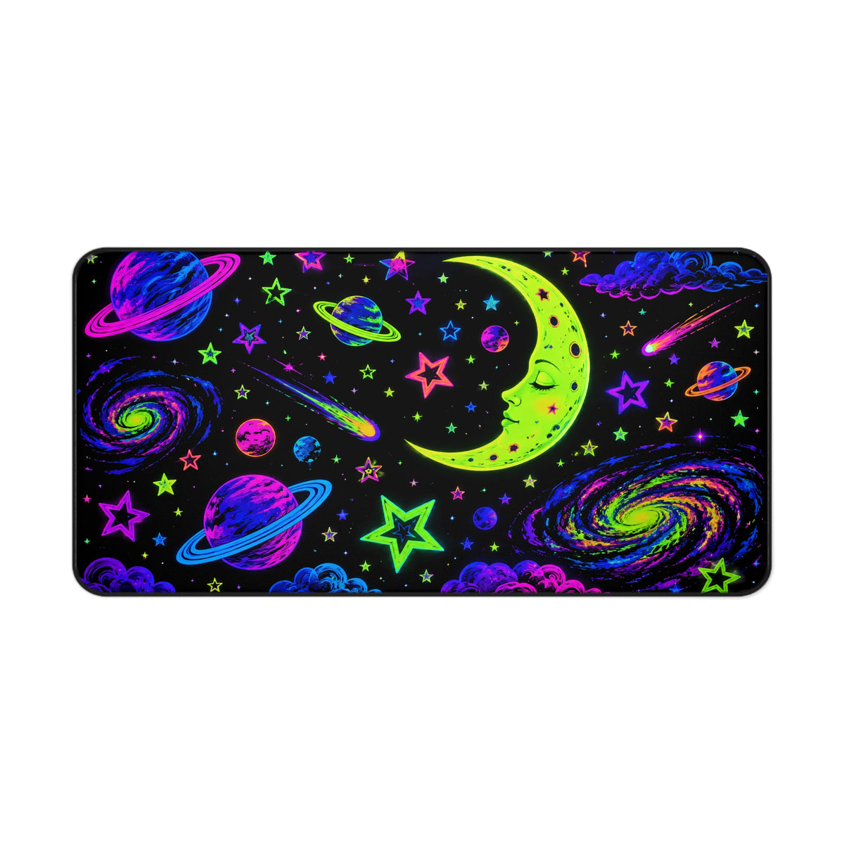 Neon Space Desk Mat