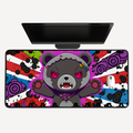 Angry Gothic Bear Desk Mat