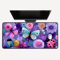 Butterfly & Ladybug Floral Desk Mat
