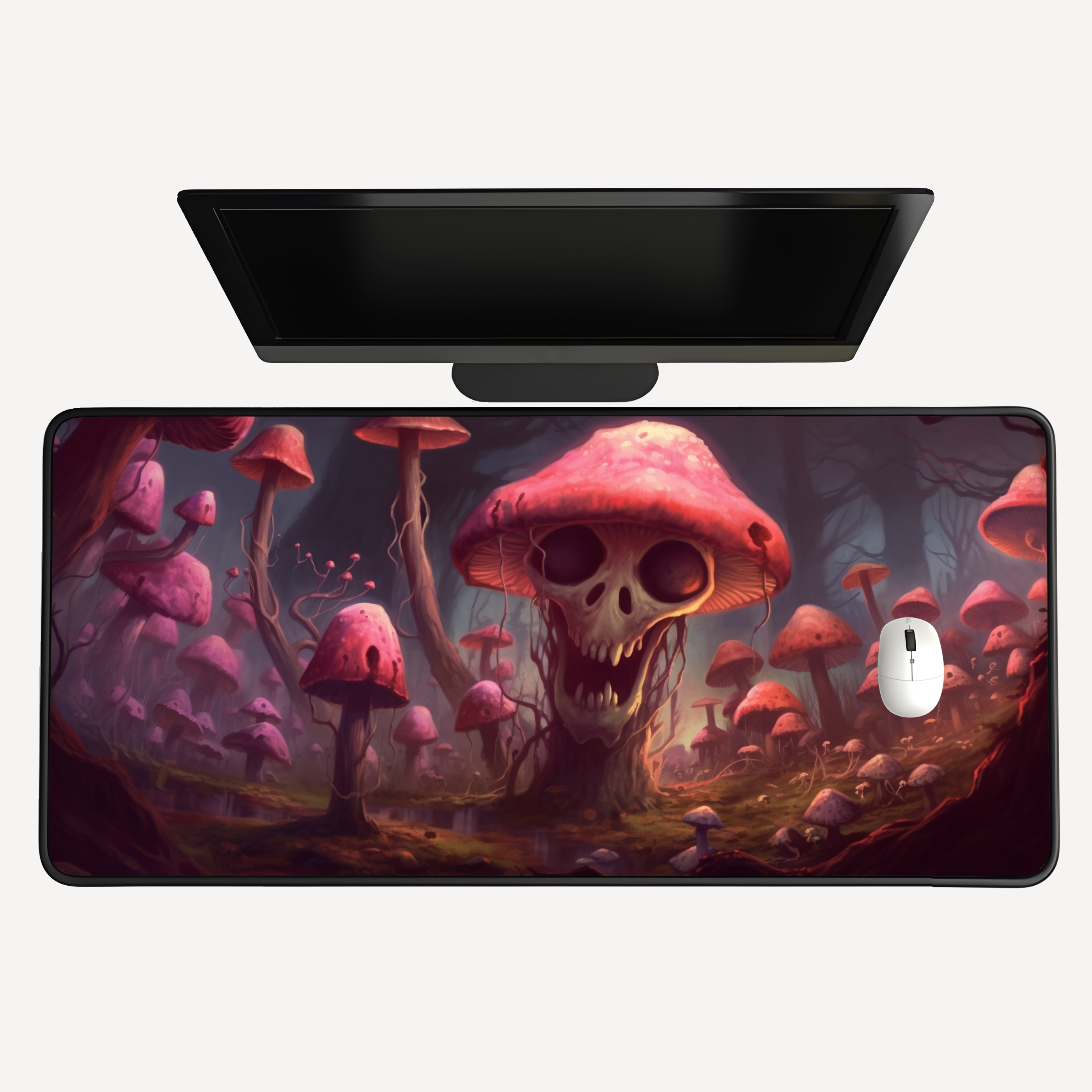 Mushroom Skull Desk Mat