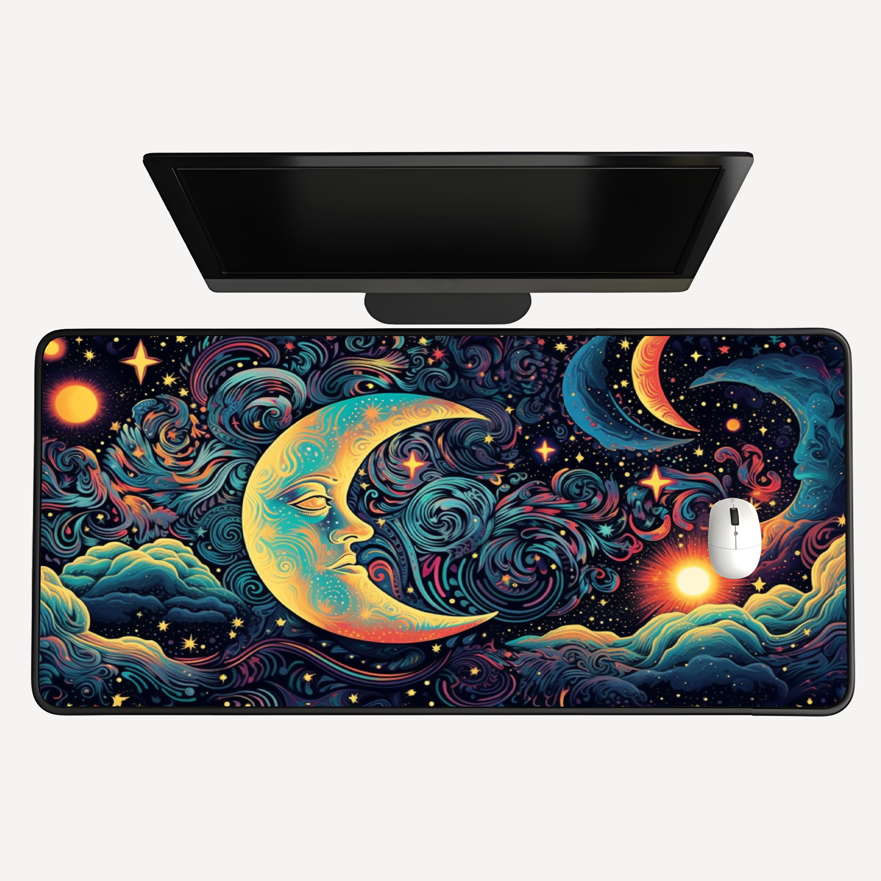 Celestial Moon & Stars Desk Mat