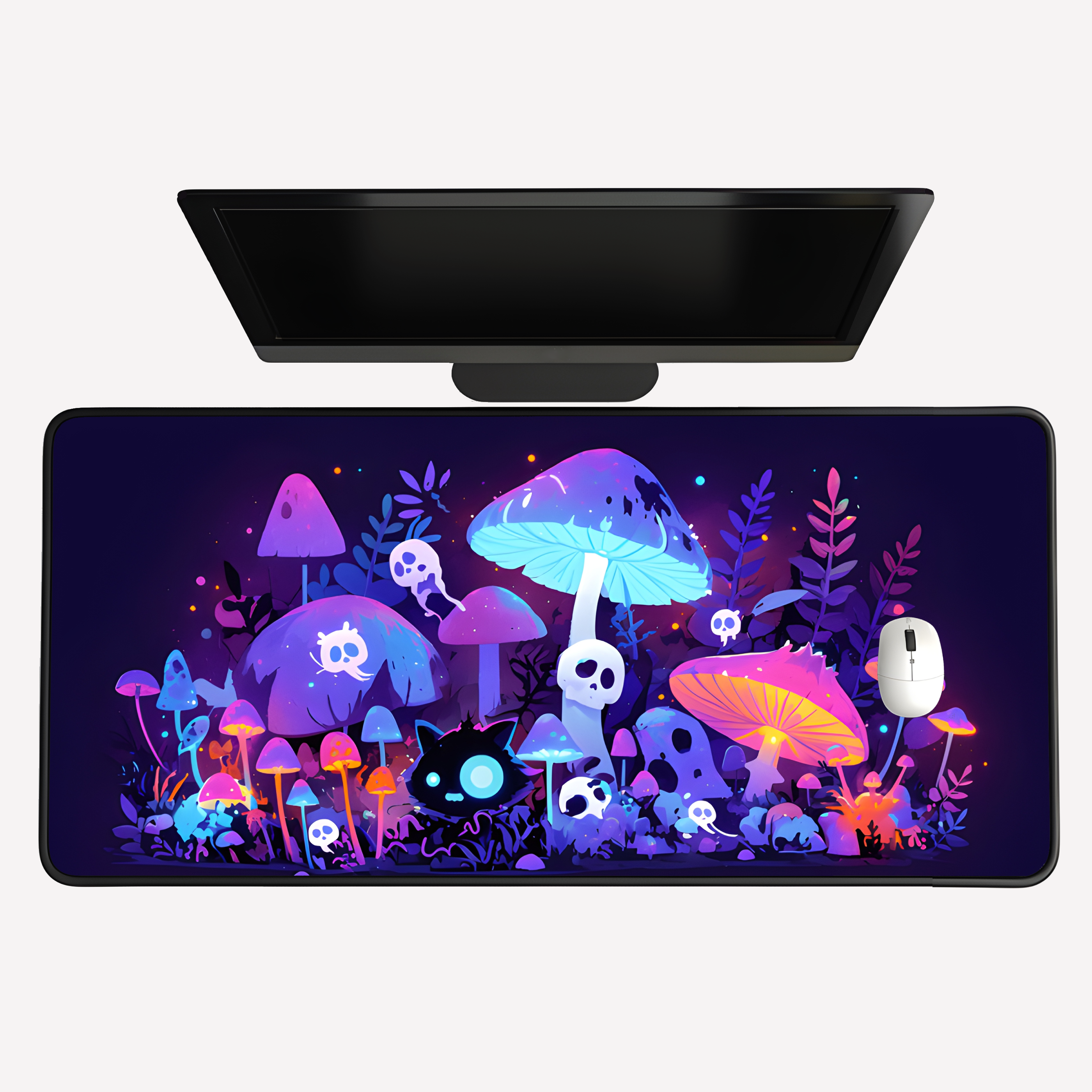 Glow Mushroom Desk Mat