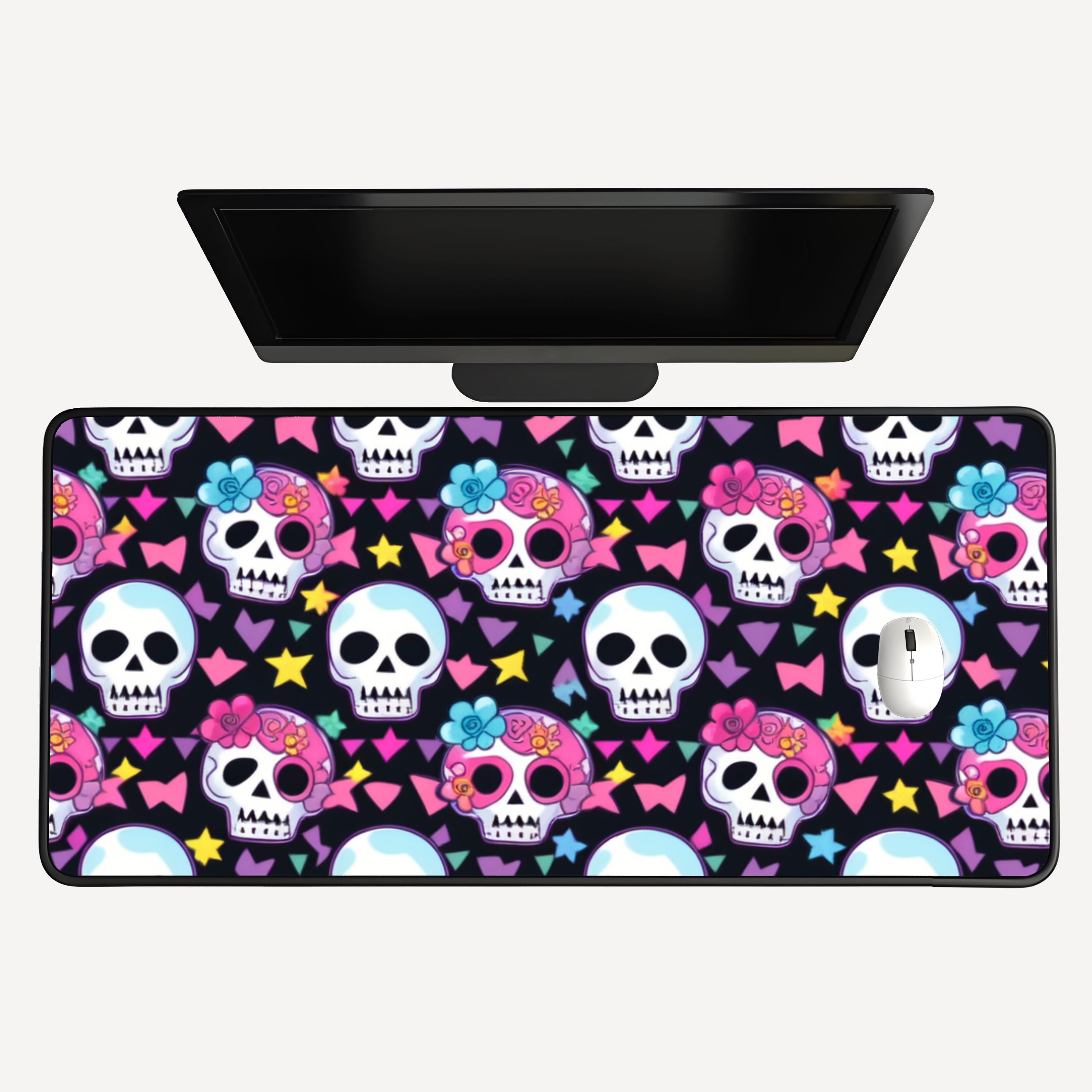 Colorful Skull Desk Mat