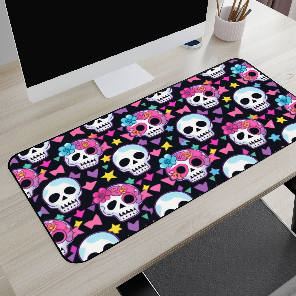 Colorful Skull Desk Mat