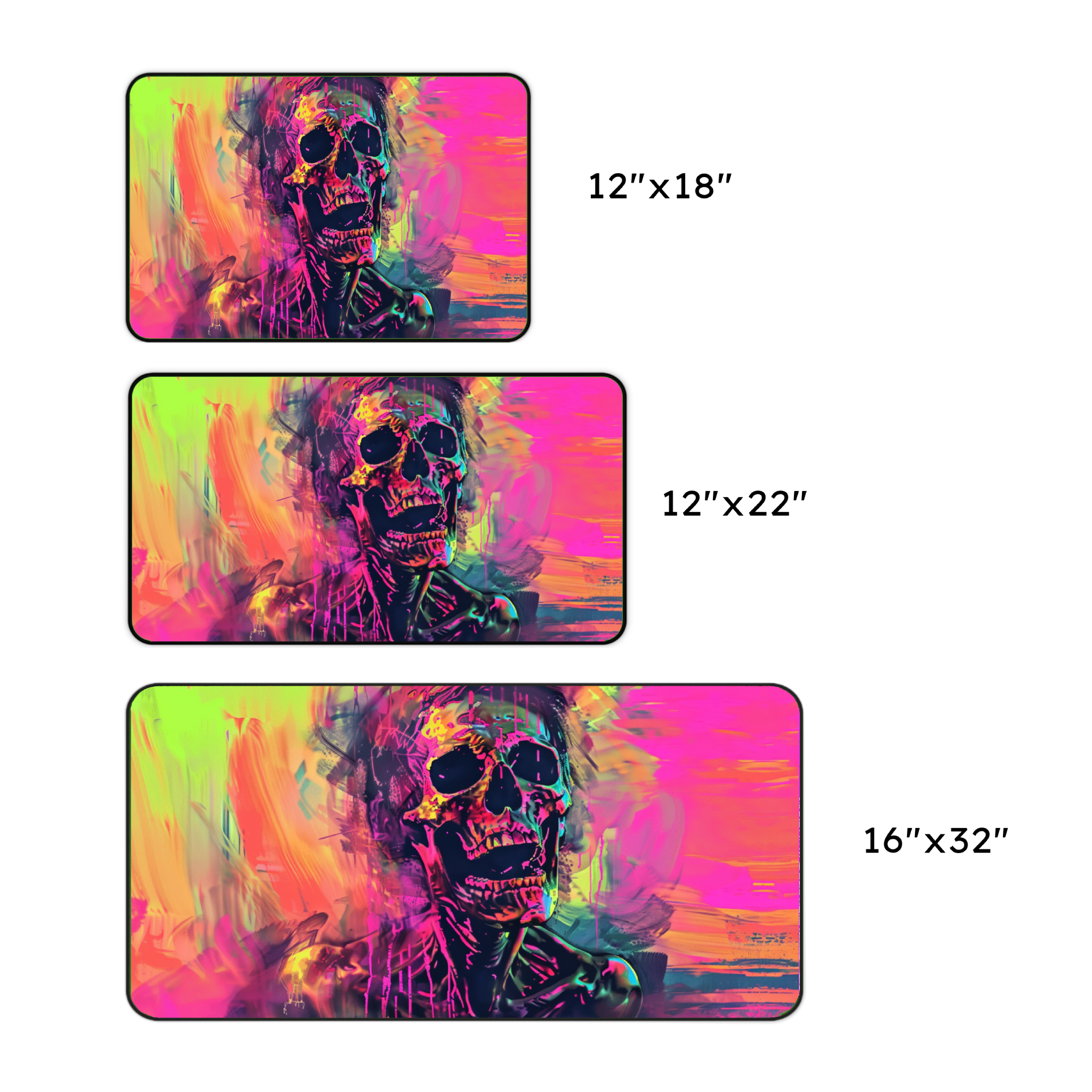 Neon Zombie Desk Mat